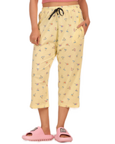 ALIVEE Women’s Sunny Sailboat Cotton Capri Pants with Pockets