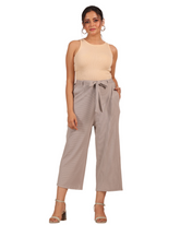 ALIVEE Women's Paperbag Palazzo Pants