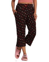 ALIVEE Women's Sweetheart Cotton Capri Pants with Pockets