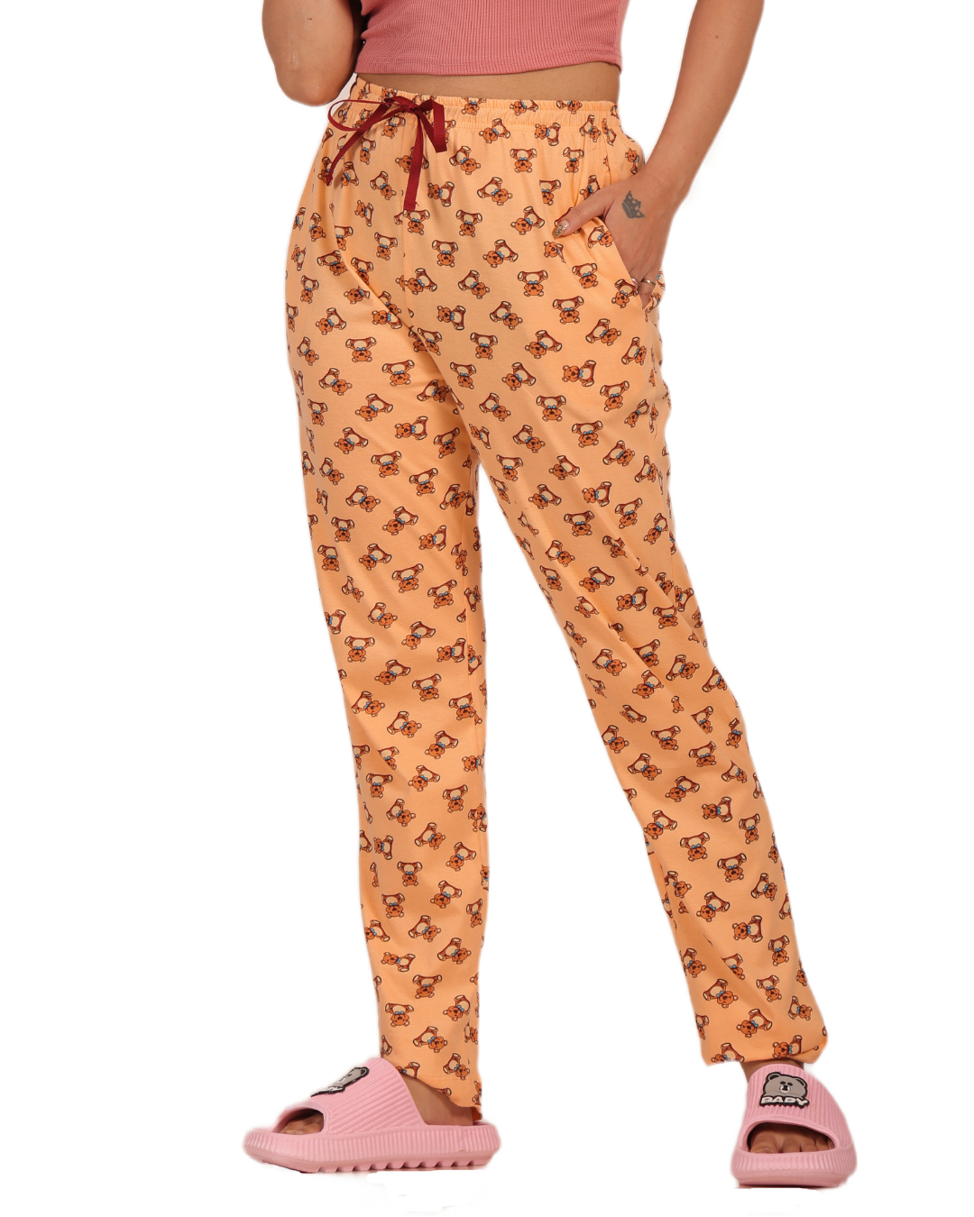 ALIVEE Women’s Cotton Floral Pyjama with Pockets