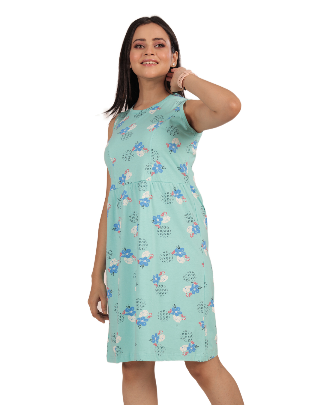 ALIVEE Women’s Cotton Dress Long Top