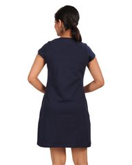 ALIVEE Women’s Cotton Graphic Long Top with Pockets