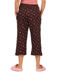 ALIVEE Women's Sweetheart Cotton Capri Pants with Pockets